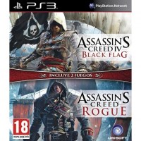 Assassins Creed IV Black Flag & Assassins Creed Rogue Doub PS3 Assassins Creed IV Black Flag & Assassins Creed Rogue Doub PS3